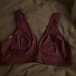 Dark Violet Unlined Wireless Soft Lounge Bra
